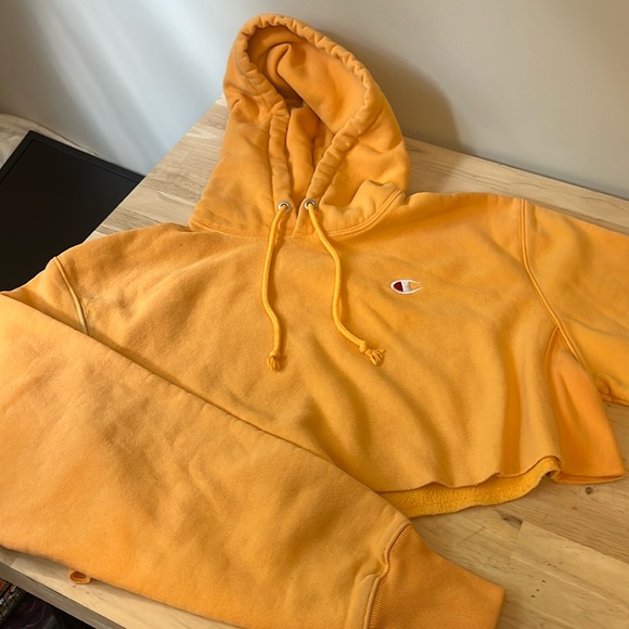 Cropped champion drawstring hoodie - Picture 1 of 4
